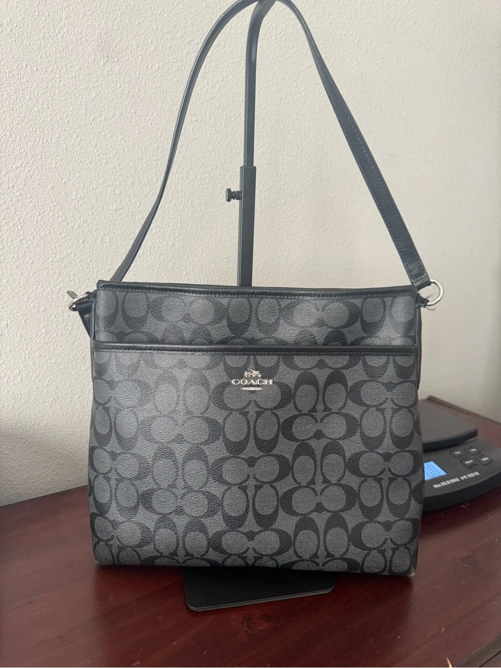 Coach Black Signature Canvas Crossbody Bag